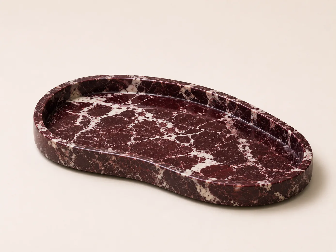 Demo Ivory Terrazzo Decorative Tray in Ivory Terrazzo