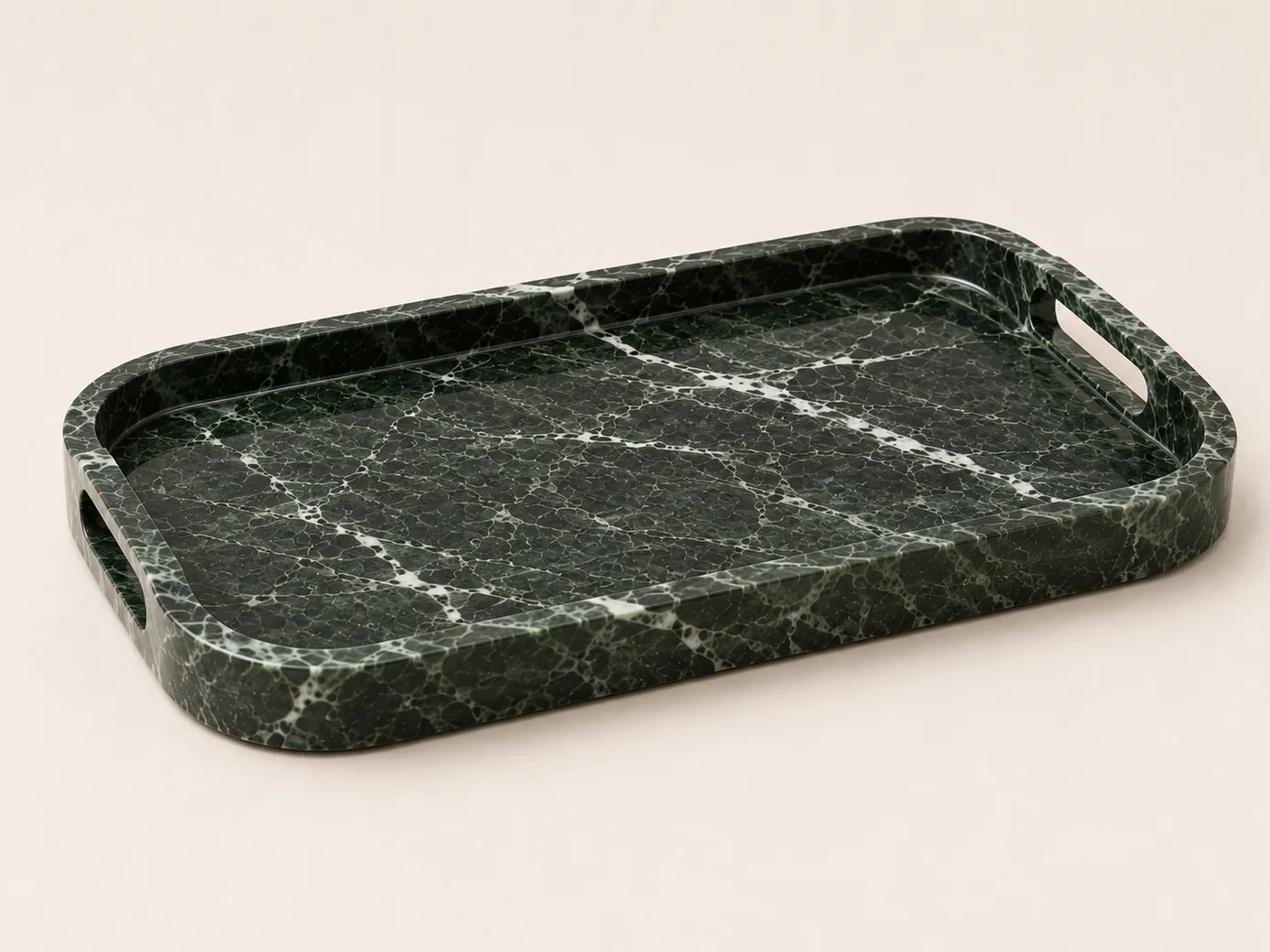 Demo Viscount White Granite Serving Tray in Viscount White Granite