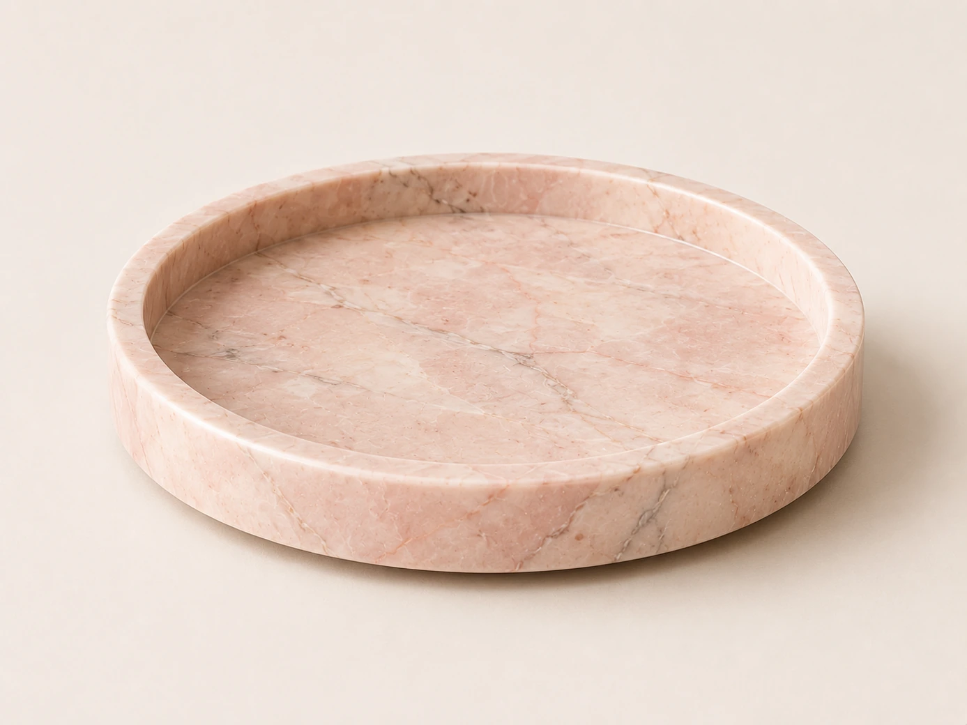 Demo Rosa Aurora Small Round Tray in Rosa Aurora