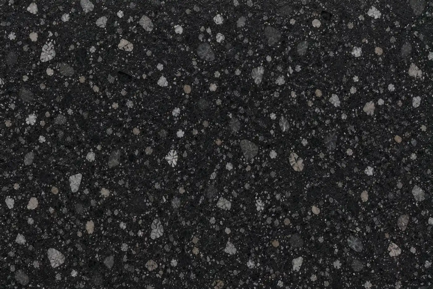 Black Terrazzo surface swatch